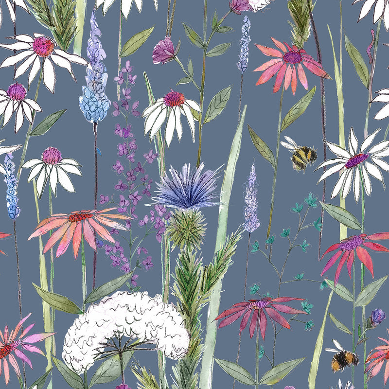 Hermione Indigo Wallpaper by Voyage Maison | HERMION/WPO/IND