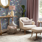 Hermione Indigo Wallpaper by Voyage Maison | HERMION/WPO/IND