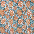 121347 Zenith Terracotta/Azul Zamora Fabric by Harlequin