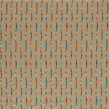 134774 Morelia Terracotta/Cerulean Zamora Fabric by Harlequin