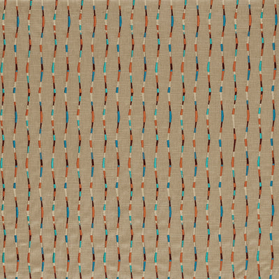 Morelia Terracotta/Cerulean Zamora Fabric by Harlequin