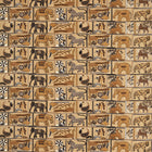 134780 Kantha Ochre/Charcoal Zamora Fabric by Harlequin