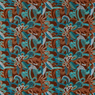 134782 Ania Burgandy/Spice/Turquoise Zamora Fabric by Harlequin