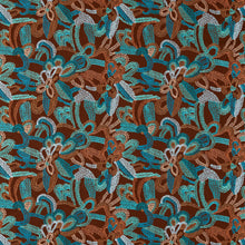 134782 Ania Burgandy/Spice/Turquoise Zamora Fabric by Harlequin