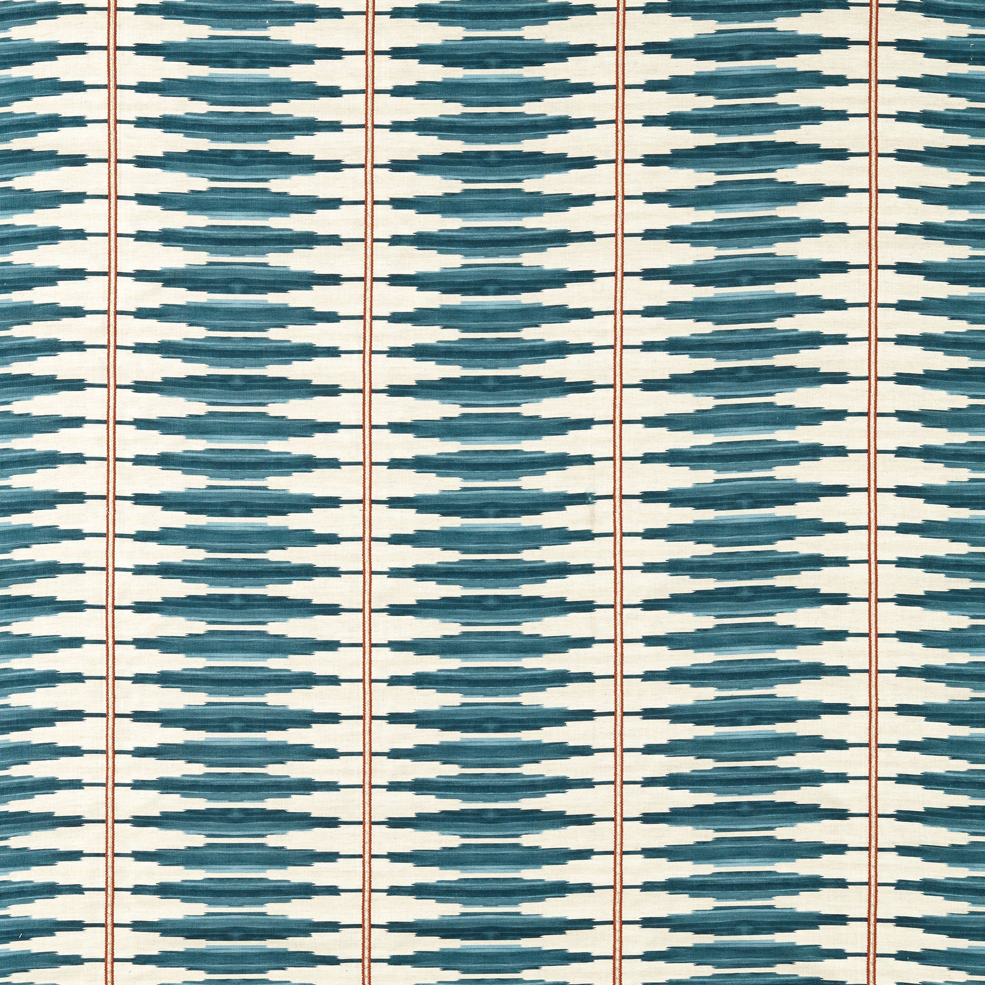 134852 Cintilla Denim/Rust Zamora Fabric by Harlequin