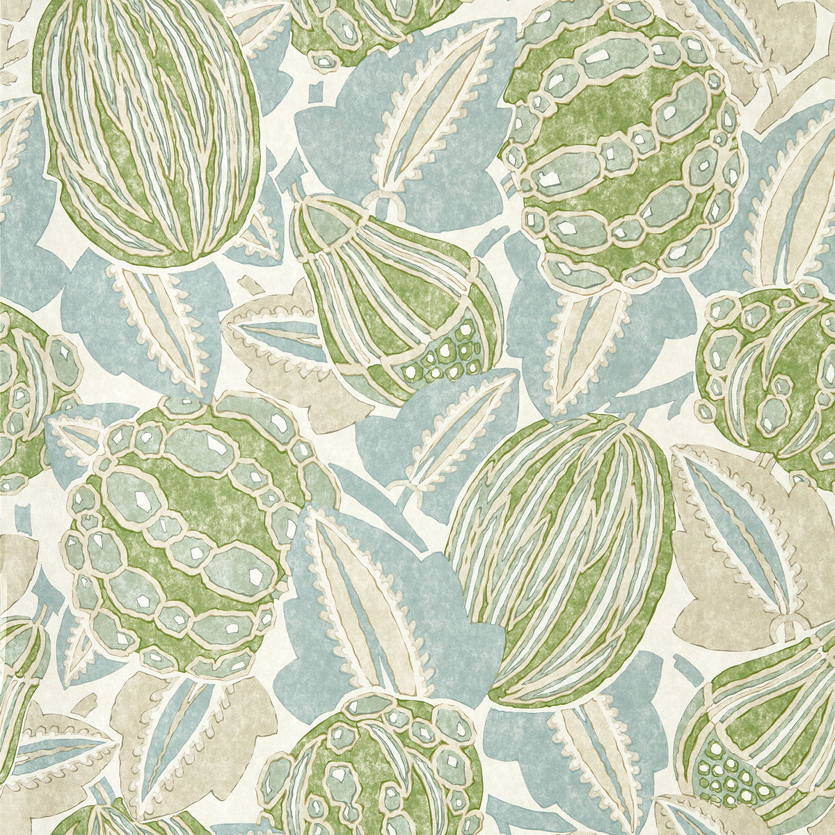 Zenith Pine/Seaglass Zamora Wallpaper by Harlequin