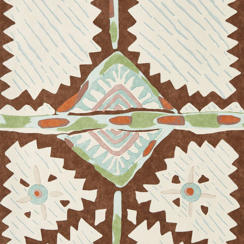 HFUP113361 Brocha Beechwood/Lagoon Wallpaper by Harlequin