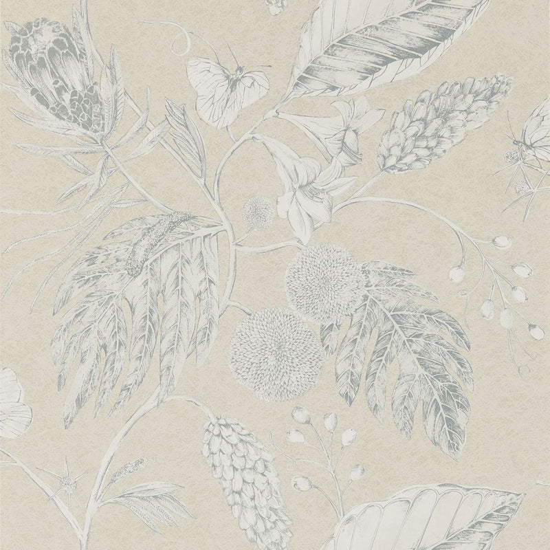111221 Amborella Purity Jute Wallpaper by Harlequin