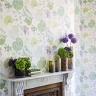 111259 Dardanella Purity Linden and Heather Wallpaper by Harlequin