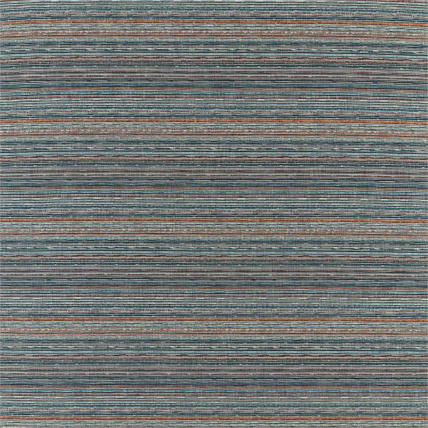 132905 Nuka Hamada Weaves Mandarin Teal Aqua Harlequin Fabric