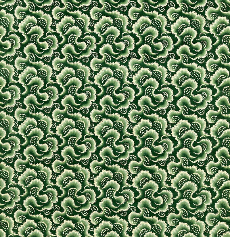 121257 Ludaix Velvet Harlequin X Henry Holland Matcha Fabric by Harlequin