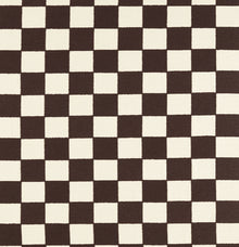134182 Blenets Check Harlequin X Henry Holland Chocolate Fabric by Harlequin