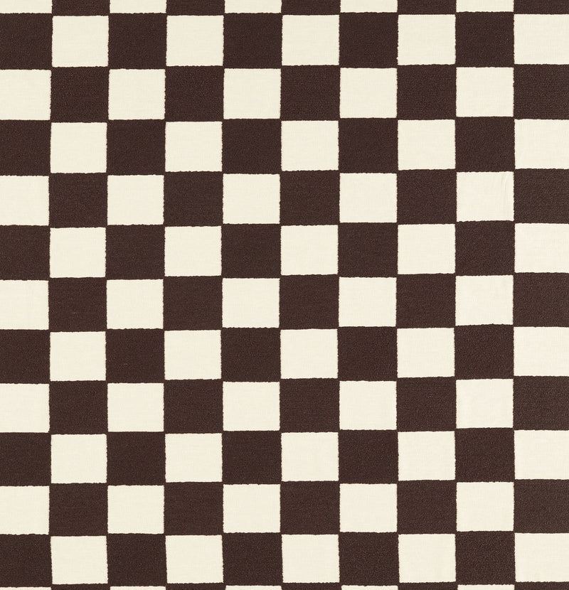 134182 Blenets Check Harlequin X Henry Holland Chocolate Fabric by Harlequin