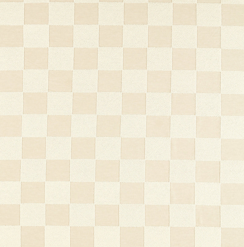 134185 Blenets Check Harlequin X Henry Holland Oatmeal Fabric by Harlequin