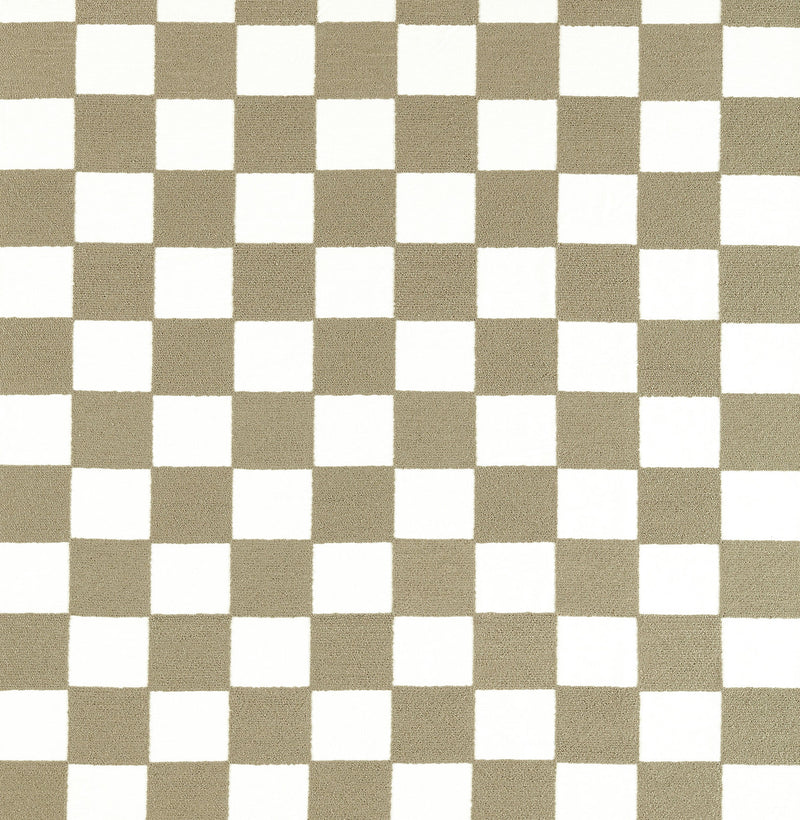 134186 Blenets Check Harlequin X Henry Holland Limestone Fabric by Harlequin