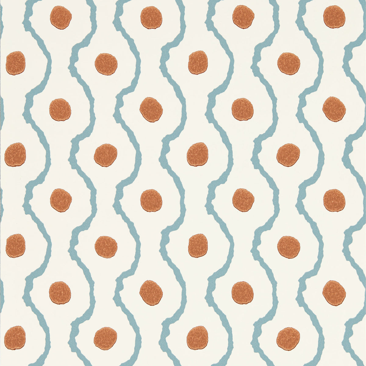 Connor Henry Holland Pacific/Terracotta Wallpaper by Harlequin