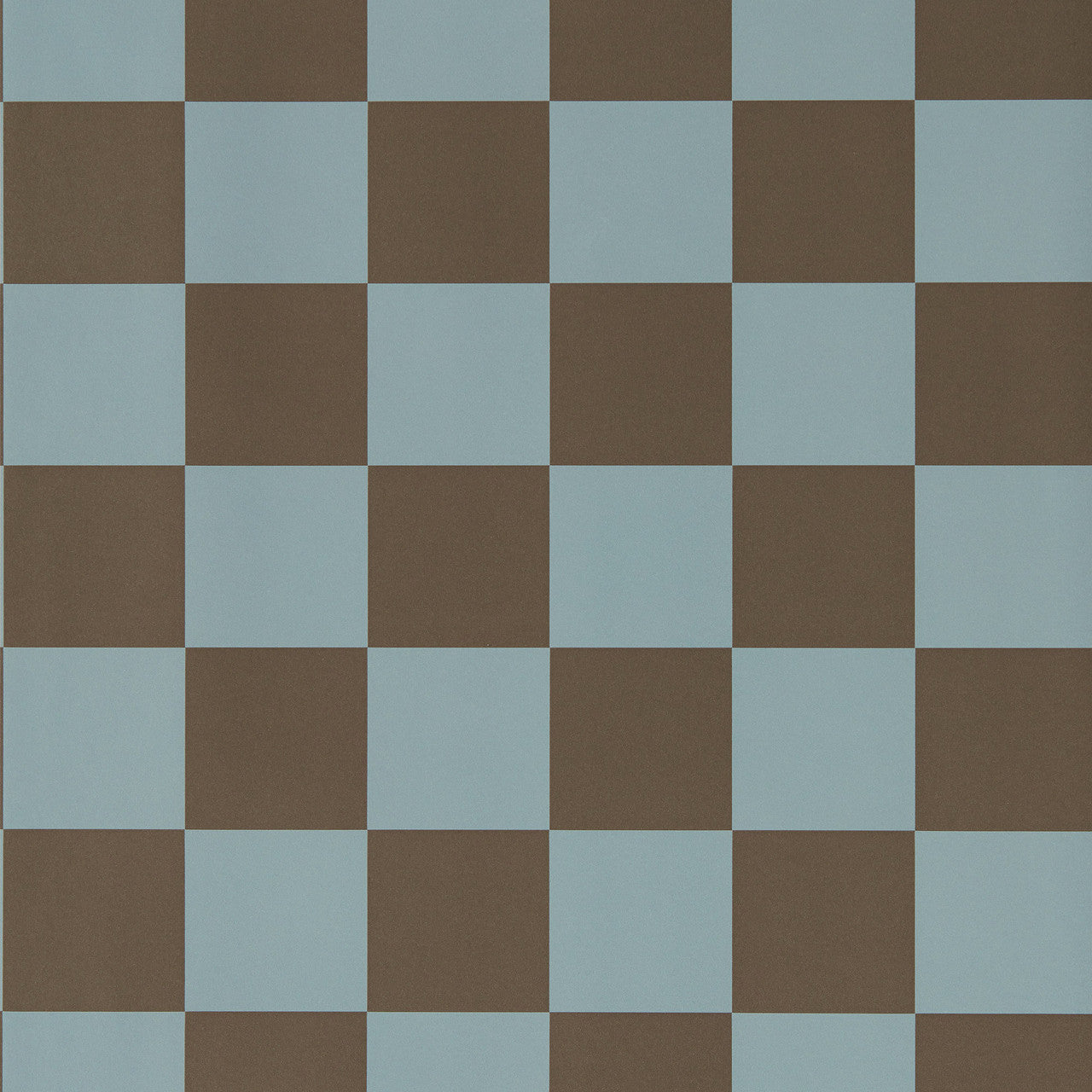 113168 Blenets Check Henry Holland Atlantic/Chocolate Wallpaper by Harlequin
