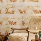 Highland Brown Wallpaper by Voyage Maison | HIGHLAN/WPO/MUL