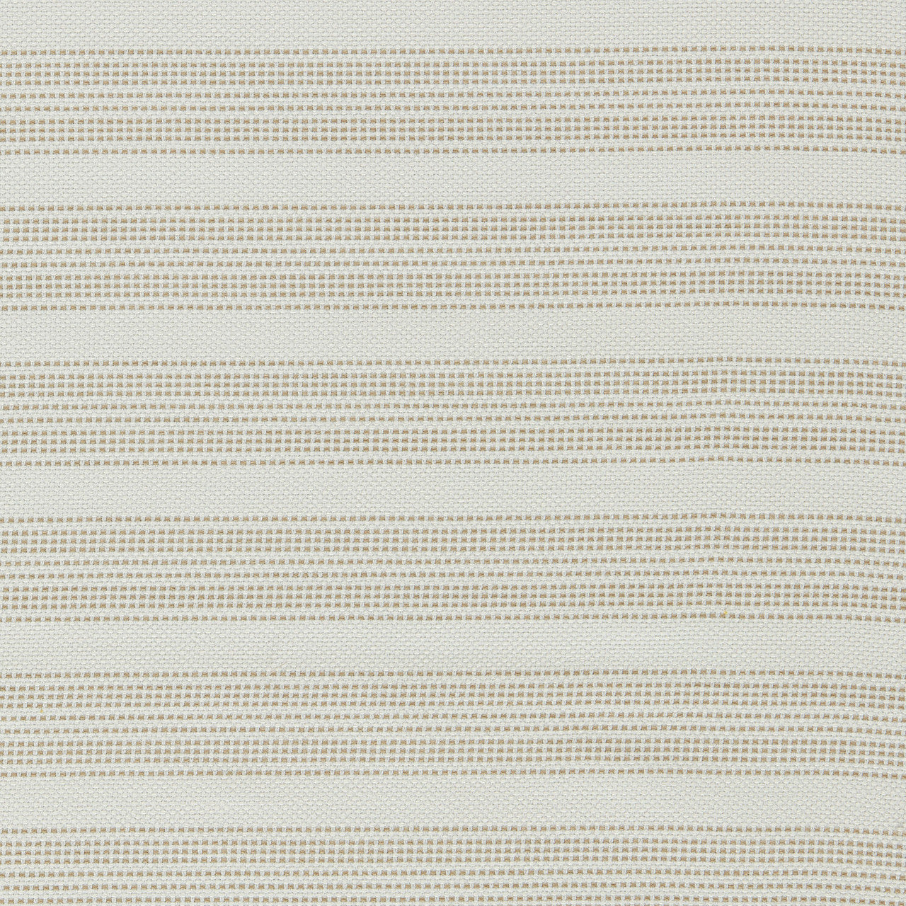 134513 Ayla Indoor Outdoor Weaves II Chalk and Taupe Fabric by Harlequin