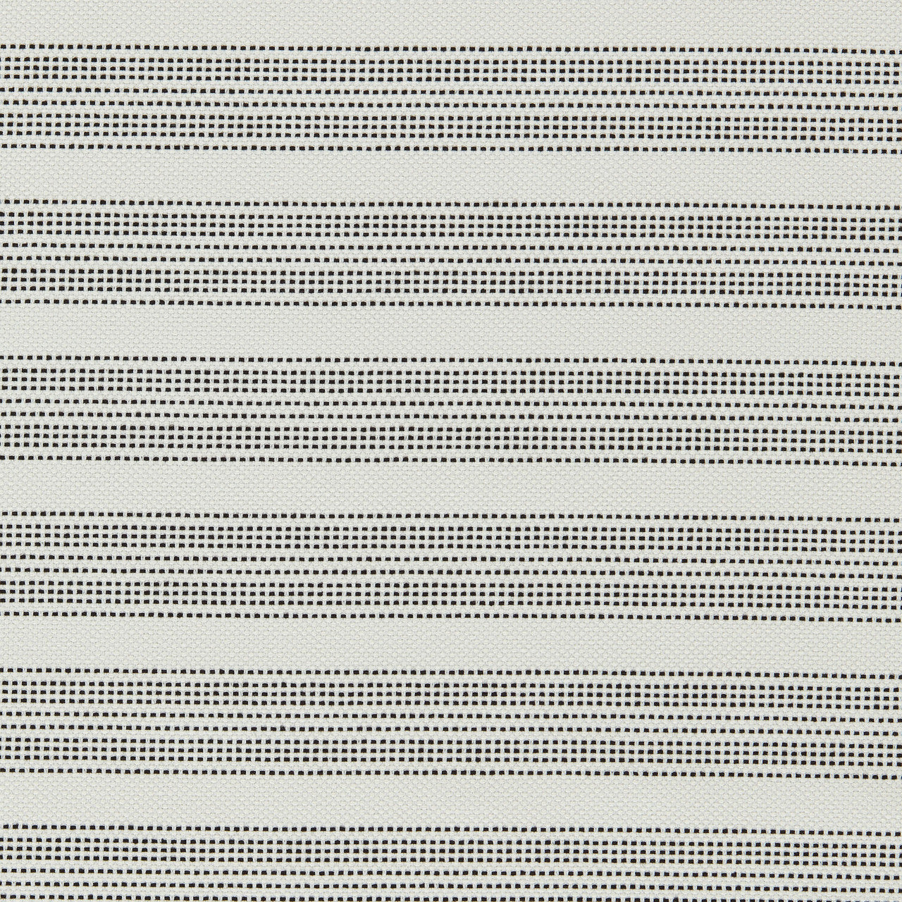 134514 Ayla Indoor Outdoor Weaves II Chalk and Black Earth Fabric by Harlequin