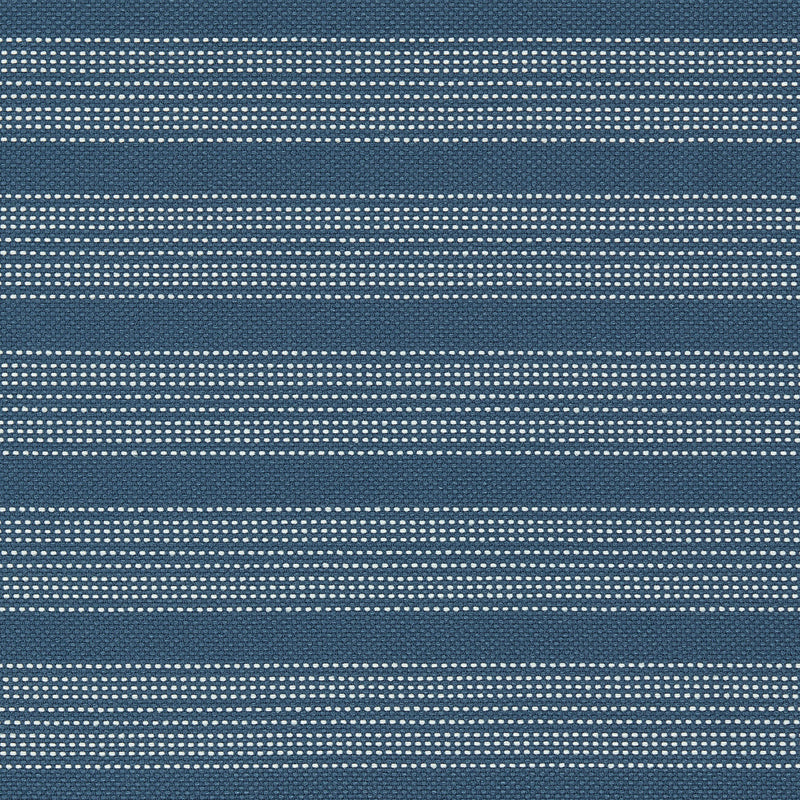 134516 Ayla Indoor Outdoor Weaves II Indigo and Chalk Fabric by Harlequin