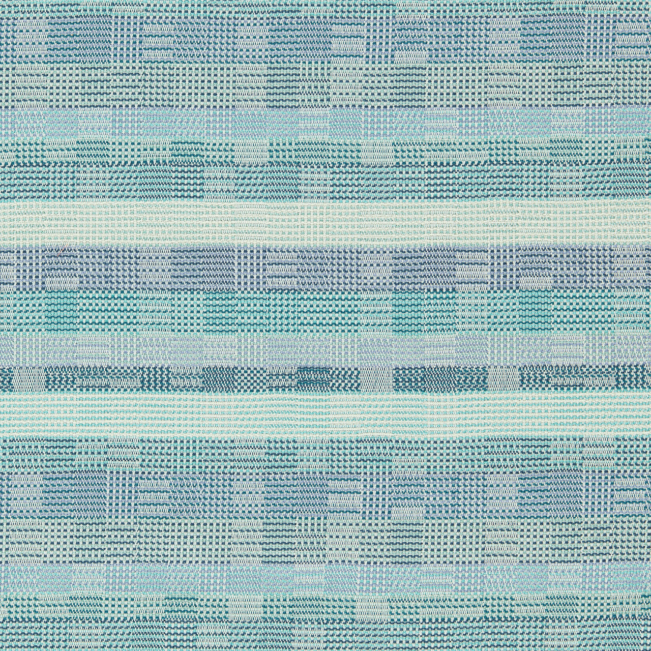134517 Mira Indoor Outdoor Weaves II Azul, Aqua and Indigo Fabric by Harlequin
