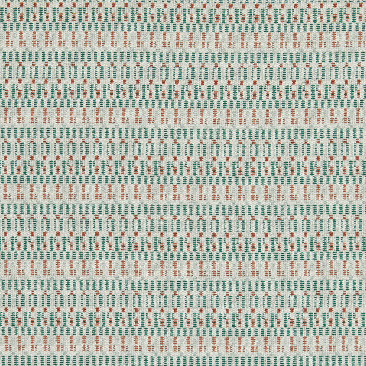 134521 Elidi Indoor Outdoor Weaves II Mallard, Rust and Cloud Fabric by Harlequin