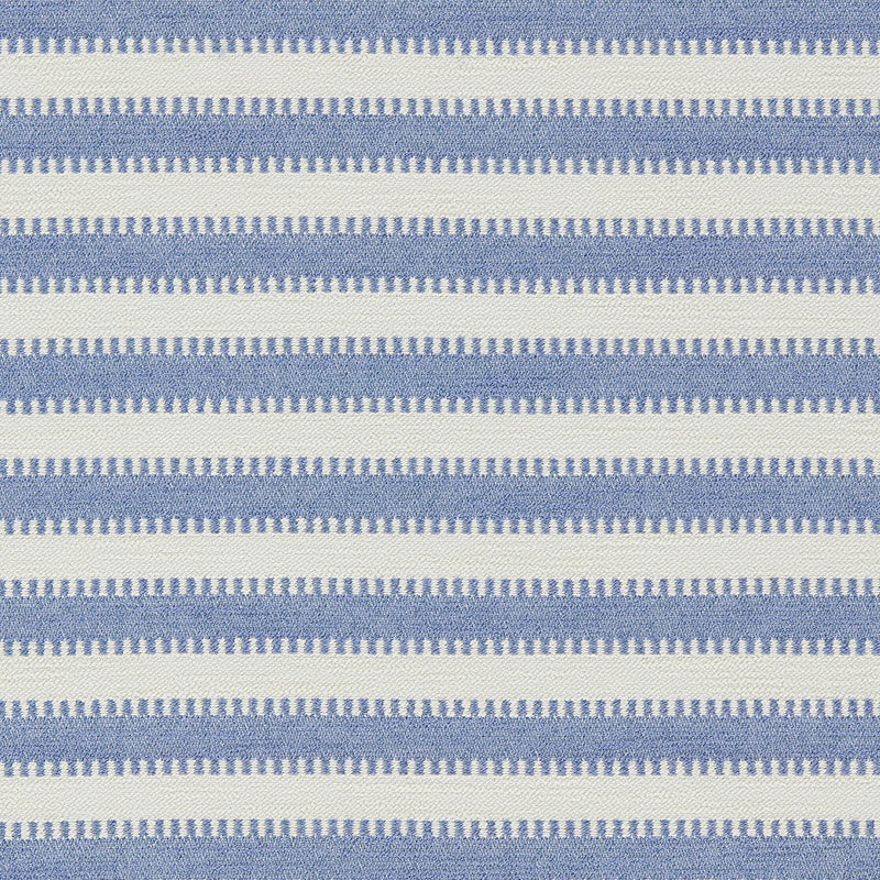 134522 Ocala Stripe Indoor Outdoor Weaves II Iris and Chalk Fabric by Harlequin