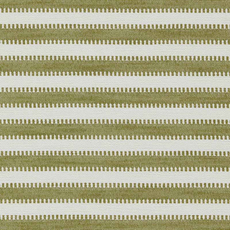134523 Ocala Stripe Indoor Outdoor Weaves II Grass and Chalk Fabric by Harlequin