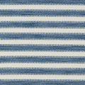 Ocala Stripe Indoor Outdoor Weaves II Indigo and Chalk Fabric by Harlequin