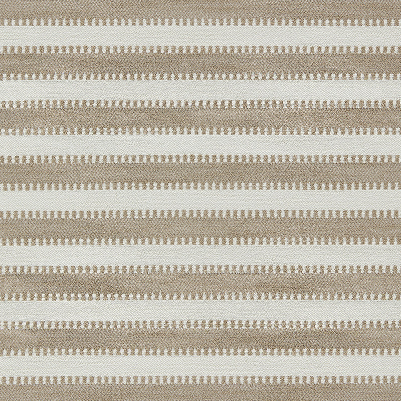 134525 Ocala Stripe Indoor Outdoor Weaves II Taupe and Chalk Fabric by Harlequin
