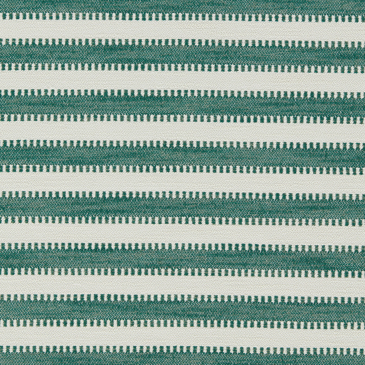 134530 Ocala Stripe Indoor Outdoor Weaves II Mallard and Chalk Fabric by Harlequin