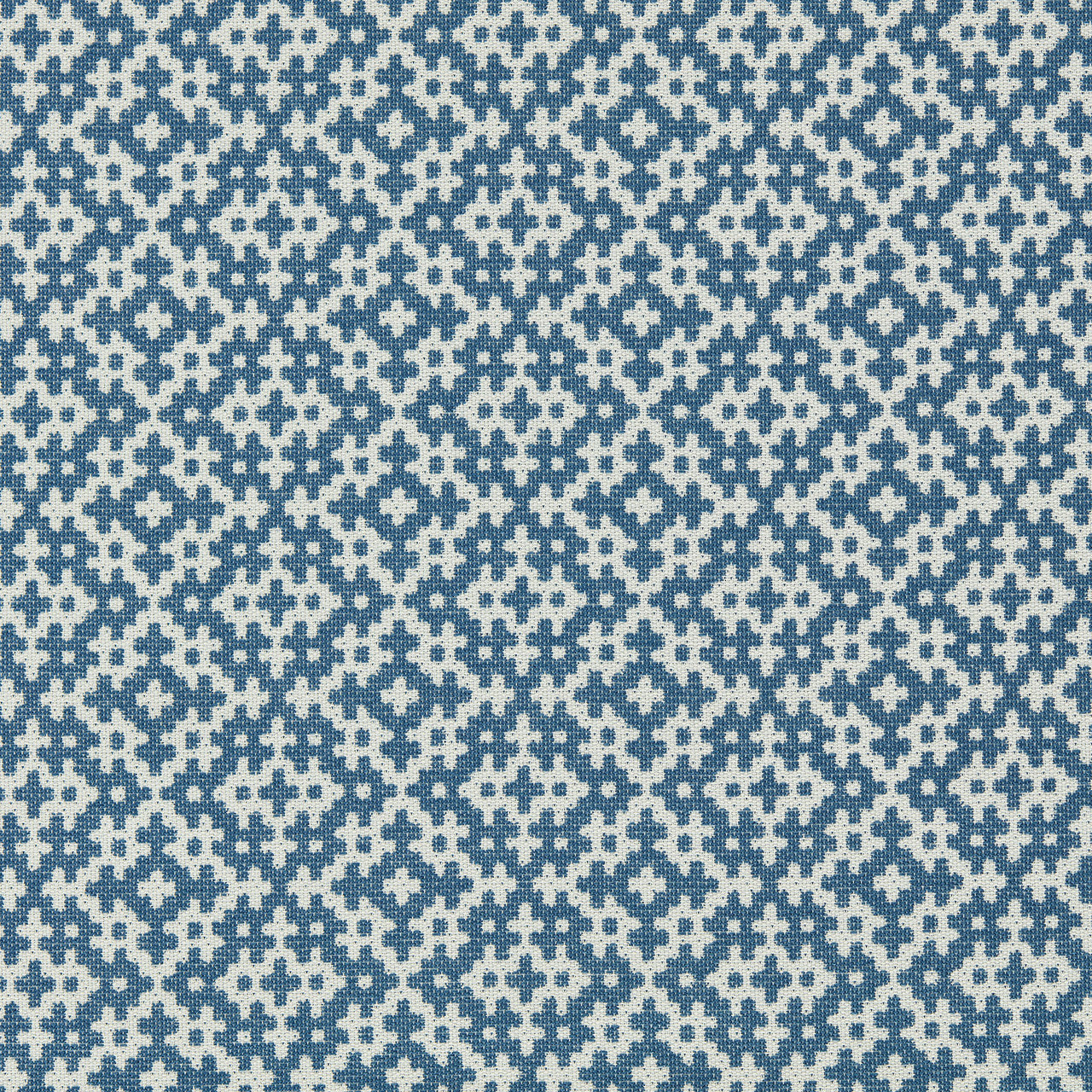 134531 Liora Indoor Outdoor Weaves II Indigo and Chalk Fabric by Harlequin