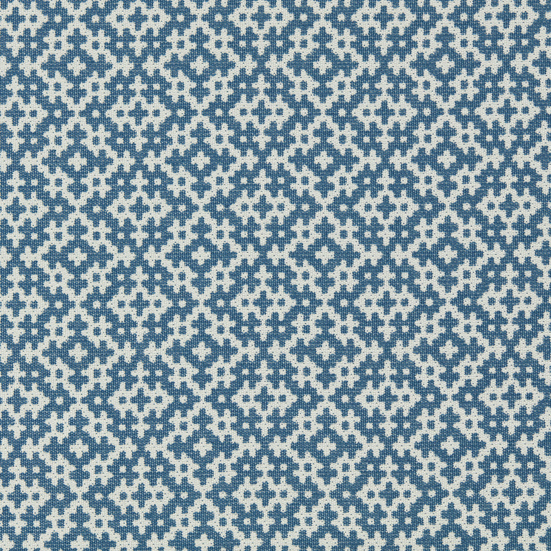 134531 Liora Indoor Outdoor Weaves II Indigo and Chalk Fabric by Harlequin