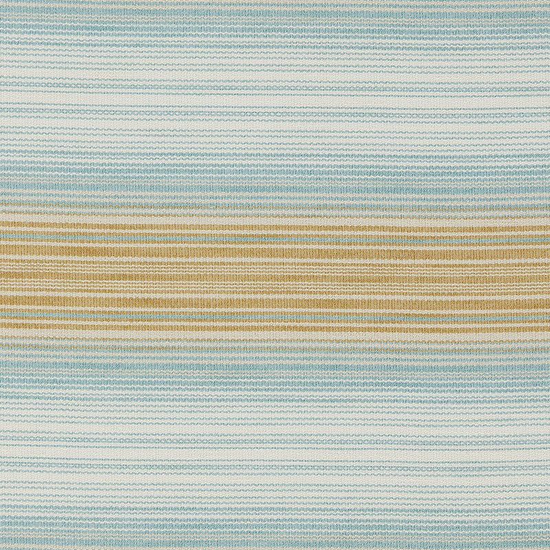 134533 Amaris Indoor Outdoor Weaves II Nectar and Aqua Fabric by Harlequin