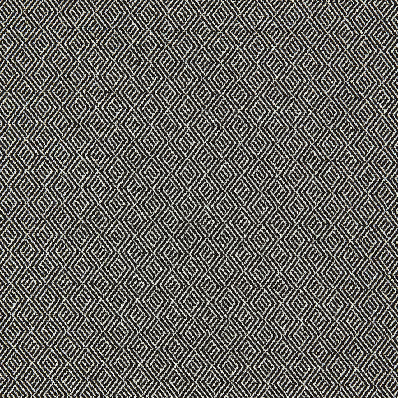 134542 Nalani Indoor Outdoor Weaves II Black Earth and Chalk Fabric by Harlequin