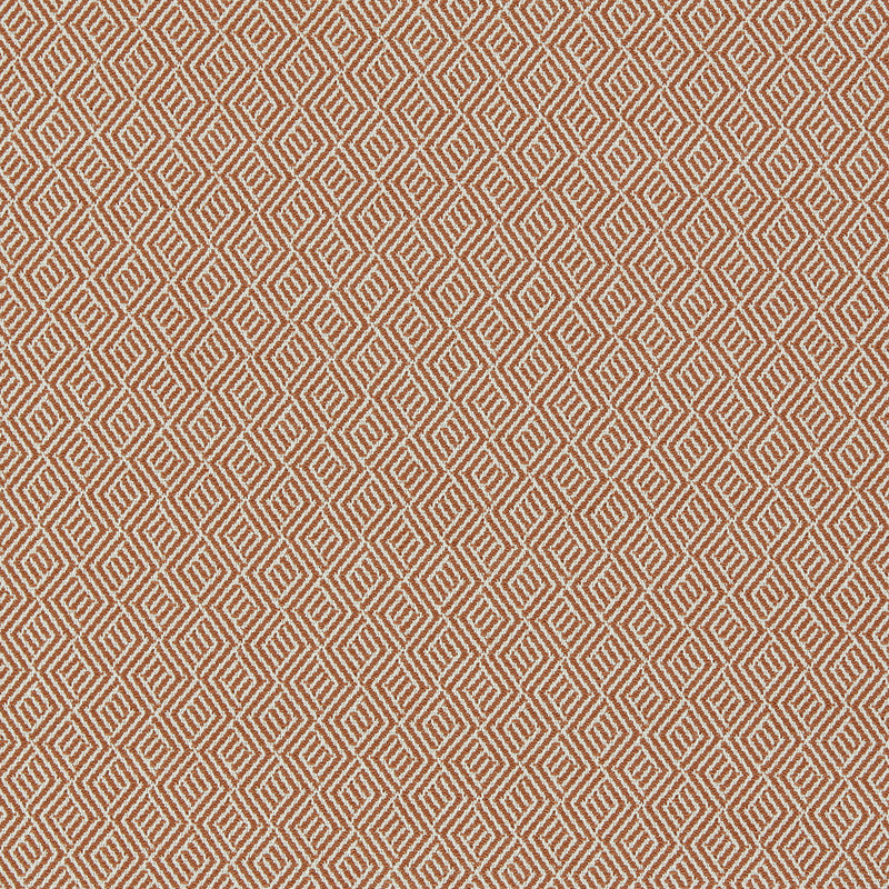 134543 Nalani Indoor Outdoor Weaves II Rust and Chalk Fabric by Harlequin
