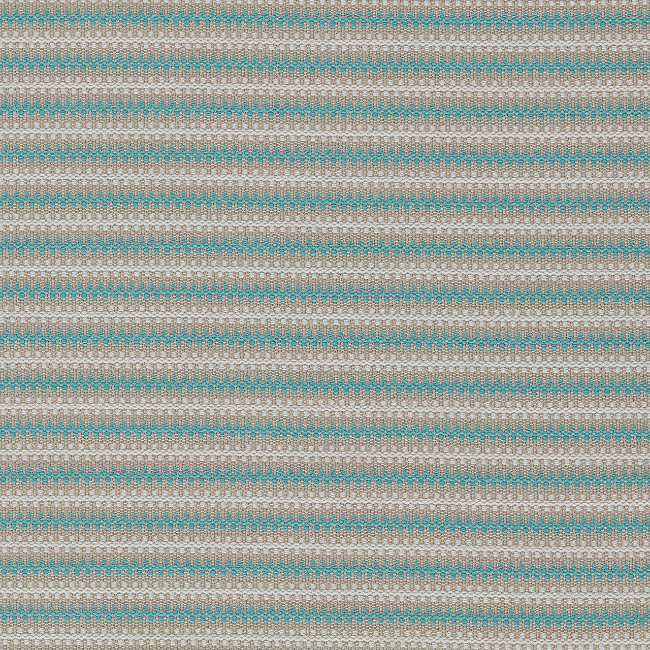 134544 Tamar Indoor Outdoor Weaves II Aqua, Chalk and Taupe Fabric by Harlequin