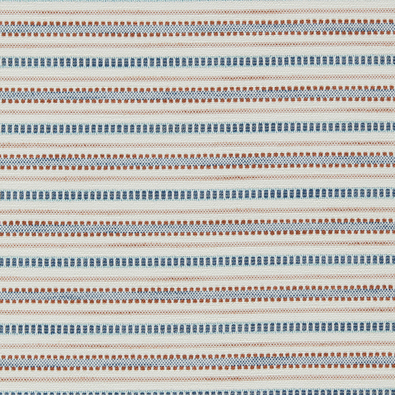 134550 Cove Indoor Outdoor Weaves II Indigo and Rust Fabric by Harlequin