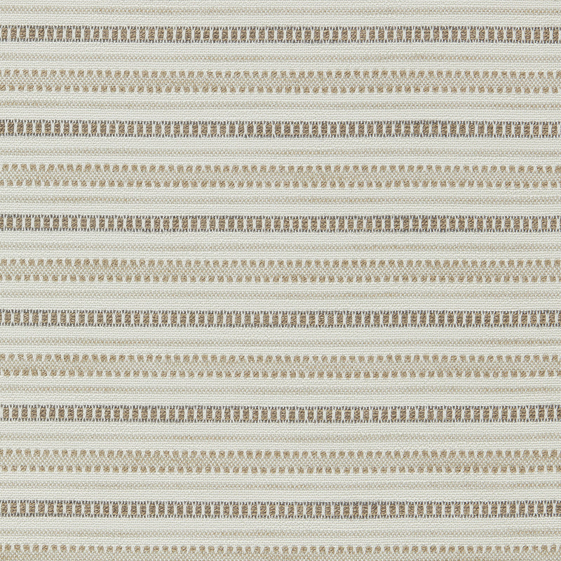 134551 Cove Indoor Outdoor Weaves II Taupe and Chalk Fabric by Harlequin