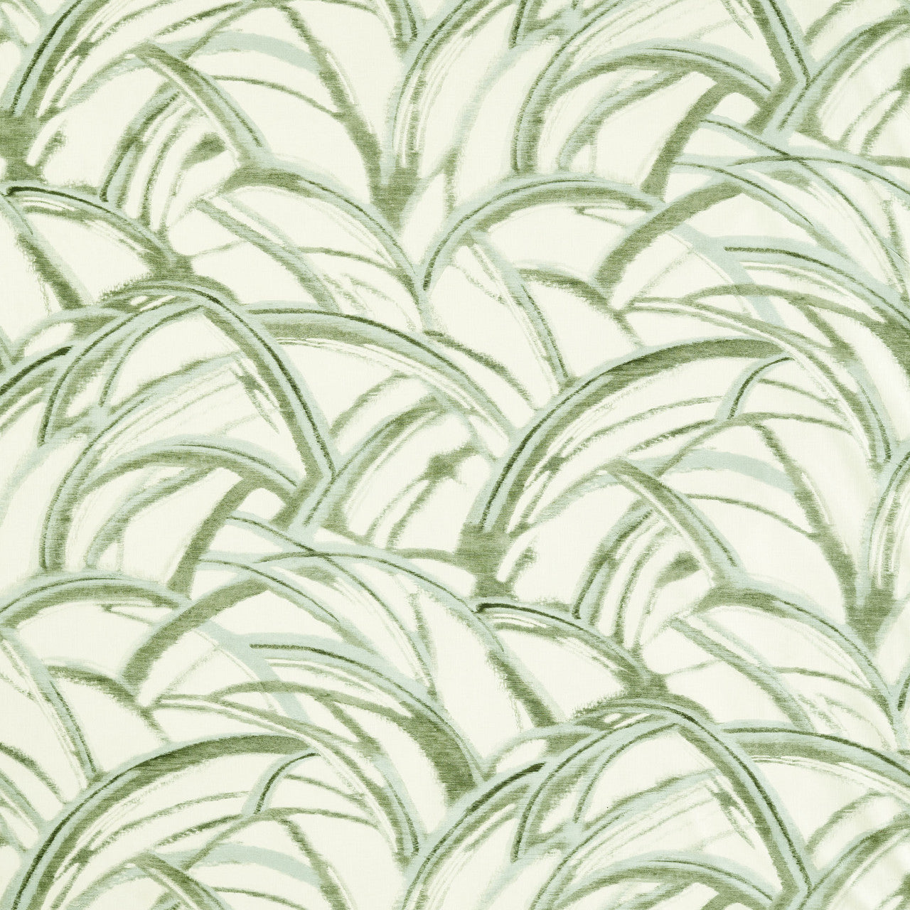 121269 Kimono Kasuri Seaglass and Evergreen Fabric by Harlequin