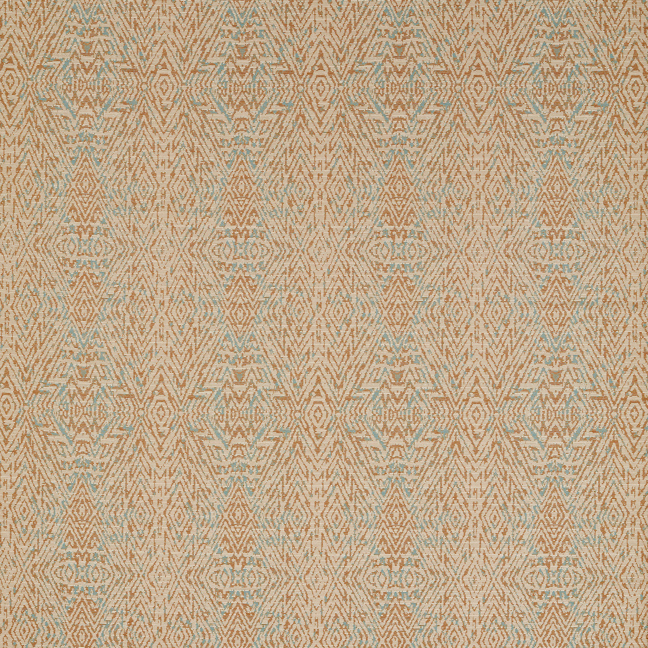 134574 Hansha Kasuri Paprika and Limpet Fabric by Harlequin