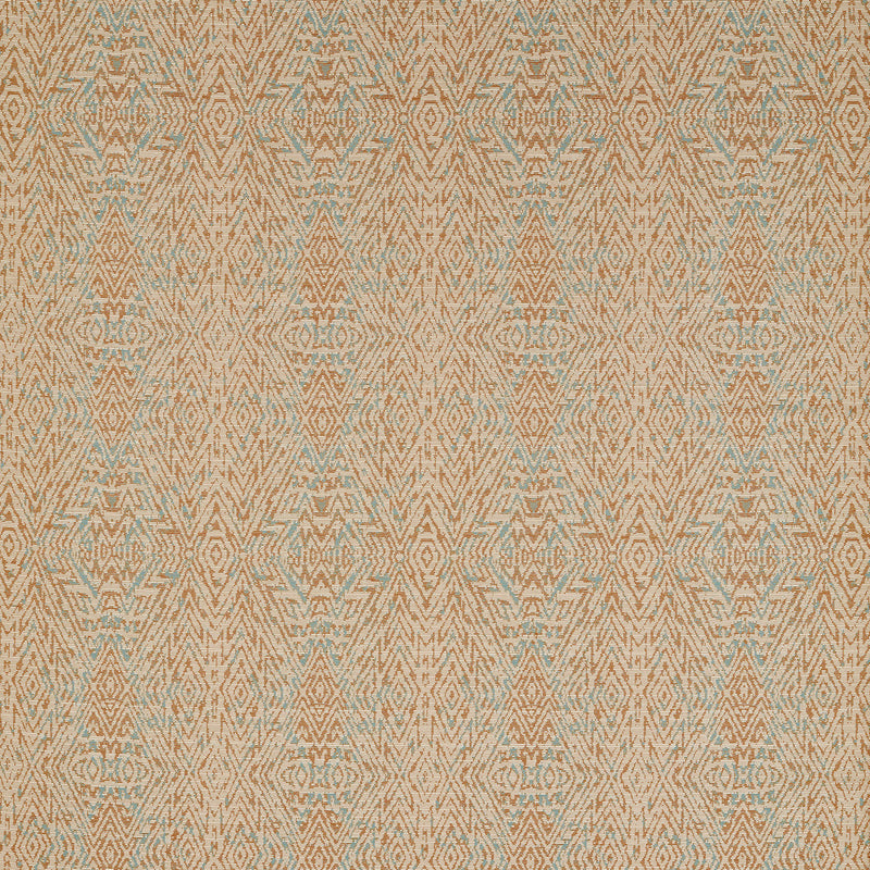 134574 Hansha Kasuri Paprika and Limpet Fabric by Harlequin