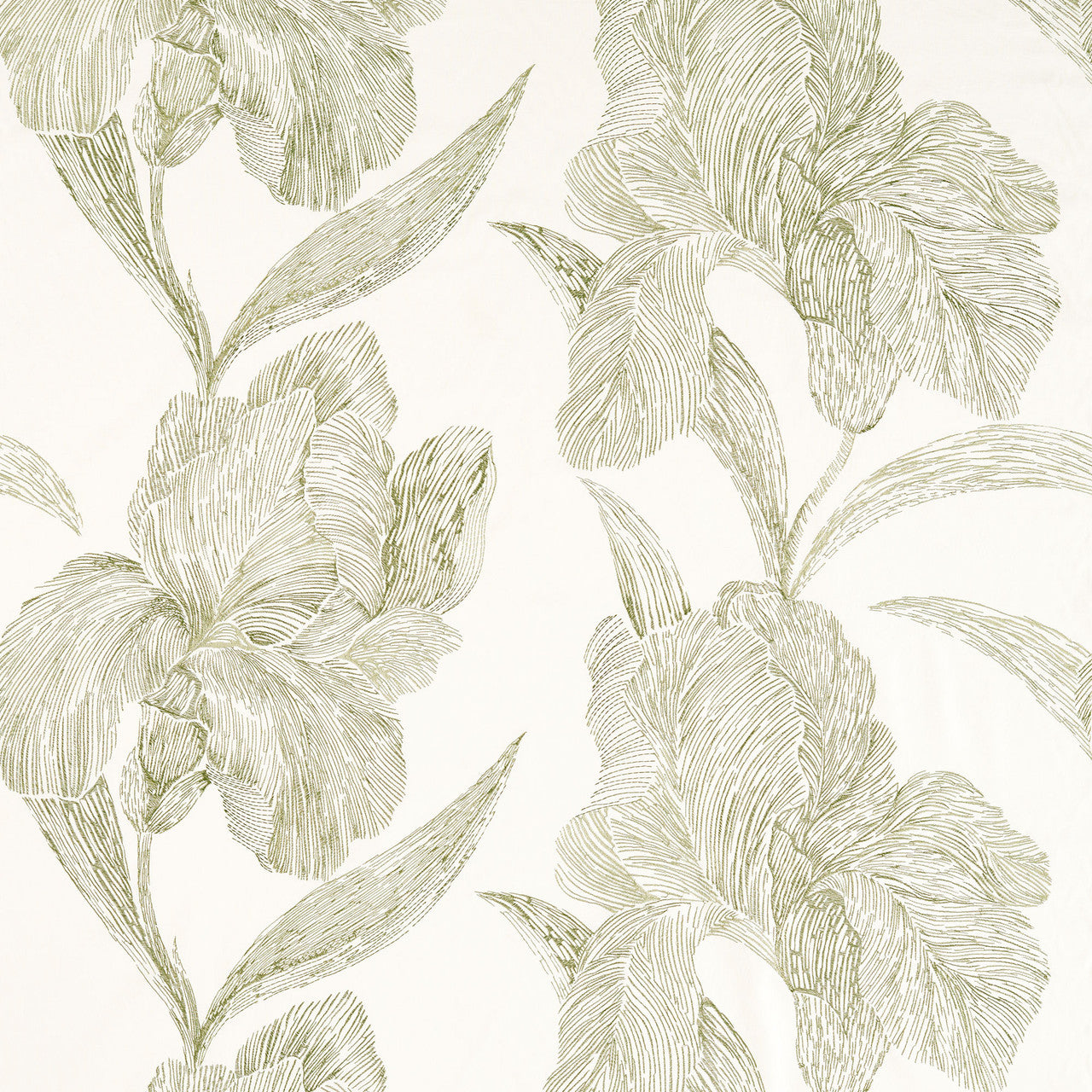 134594 Onsen Kasuri Sage Green Fabric by Harlequin