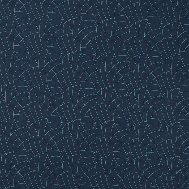 134595 Avri Kasuri Indigo and Sky Fabric by Harlequin