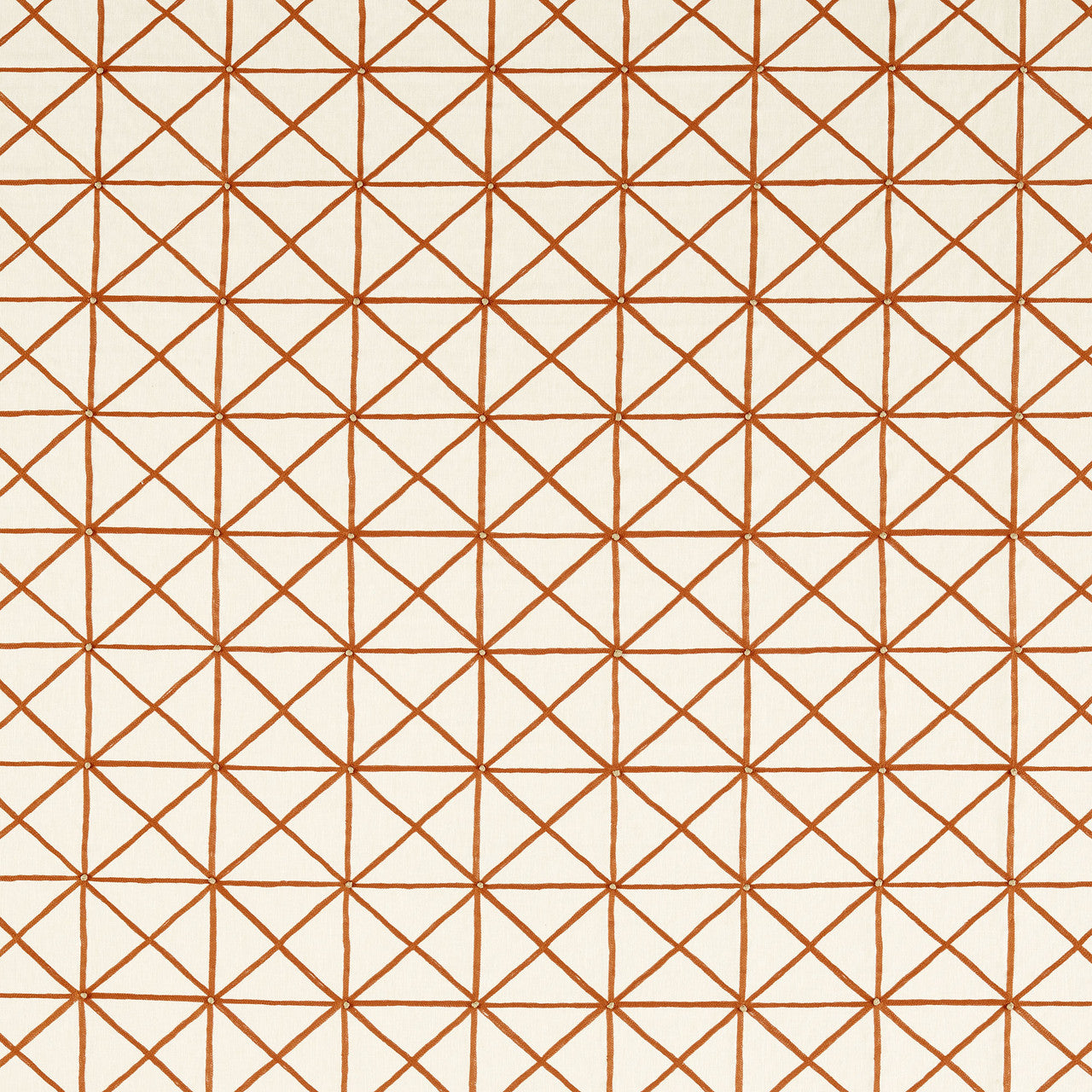 134598 Kado Kasuri Frost and Paprika Fabric by Harlequin