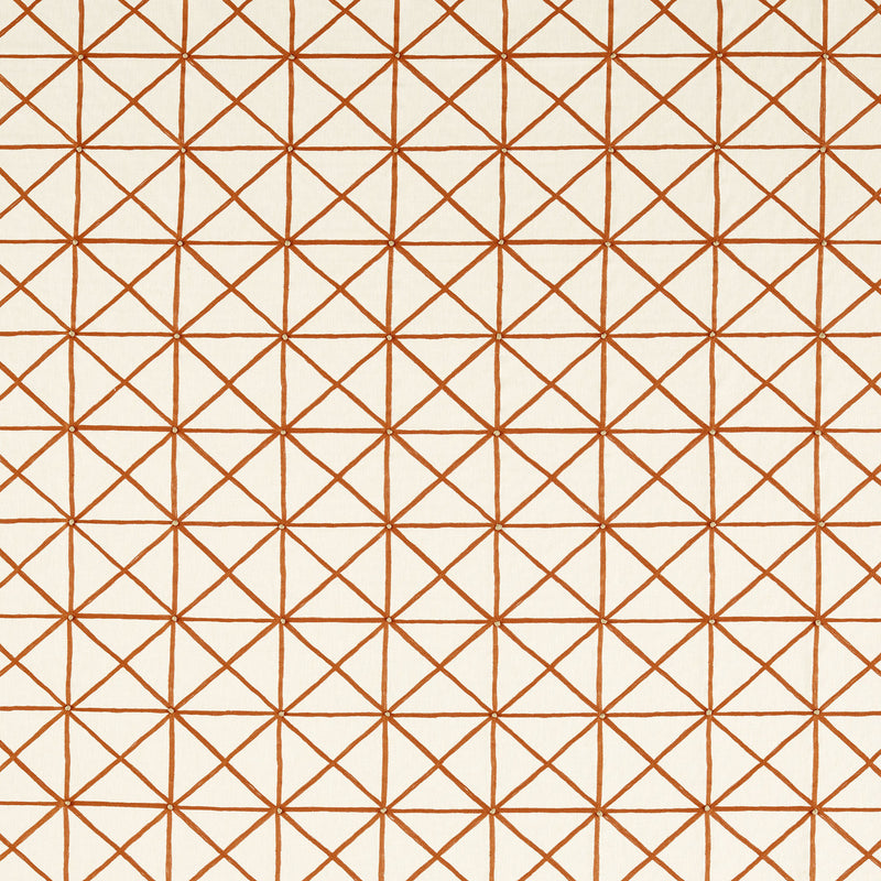 134598 Kado Kasuri Frost and Paprika Fabric by Harlequin