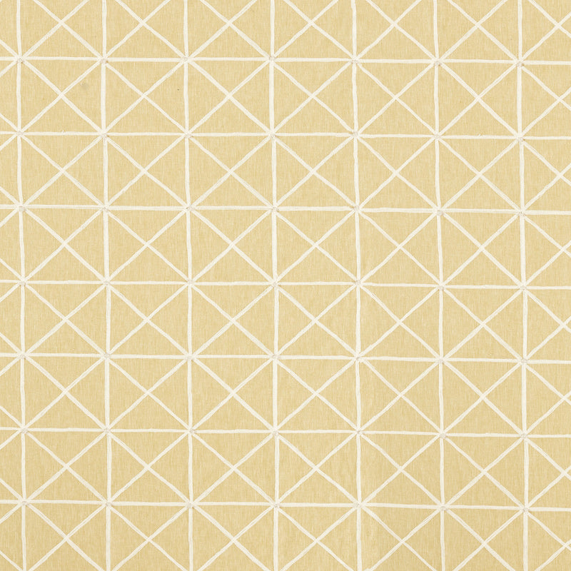 134599 Kado Kasuri Buttermilk and Taupe Fabric by Harlequin