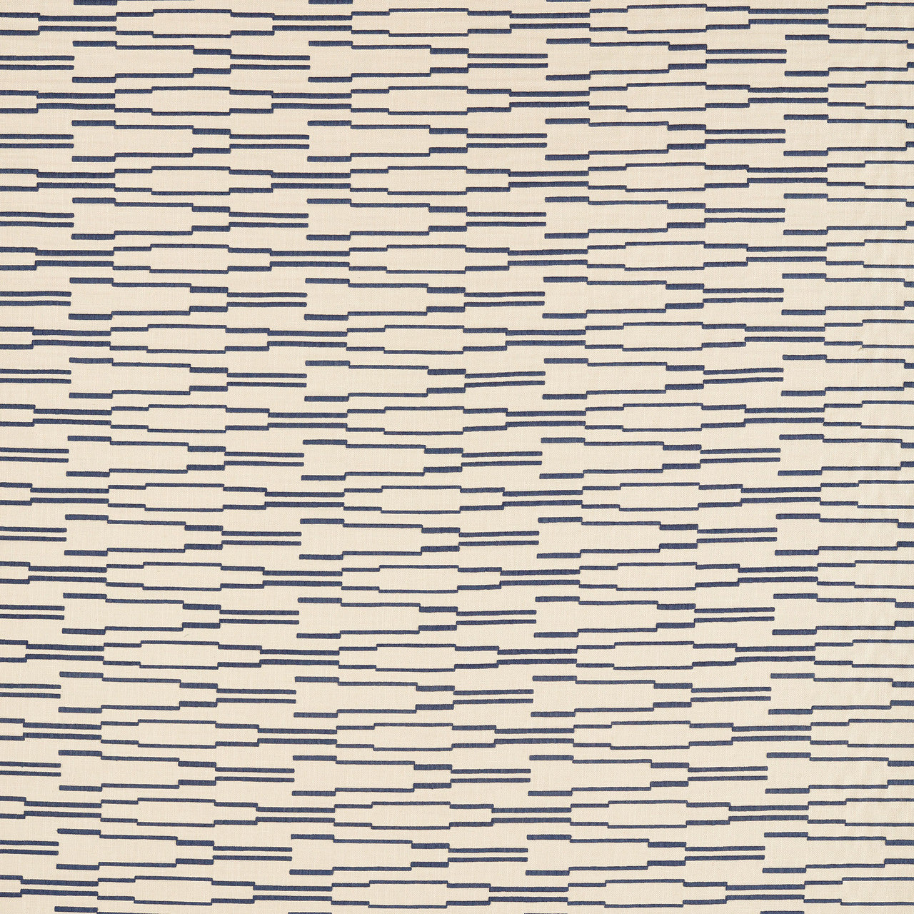 134615 Juniper Kasuri Parchment and Indigo Fabric by Harlequin