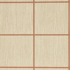 113200 Wood Blocks Kasuri Oak and Terracotta Gloss Wallpaper by Harlequin